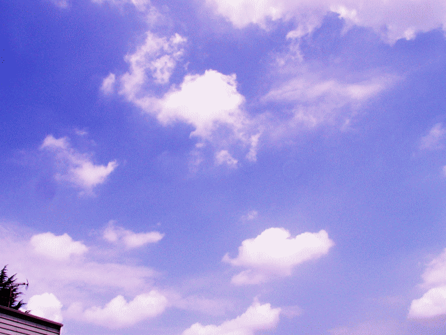 青空と薄い雲