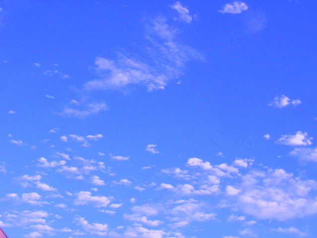 冬の雲-3  ぽつぽつとちいさな白雲