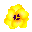 黄色い花の回転