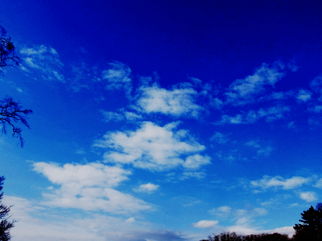 もこもこ雲　◆春の空