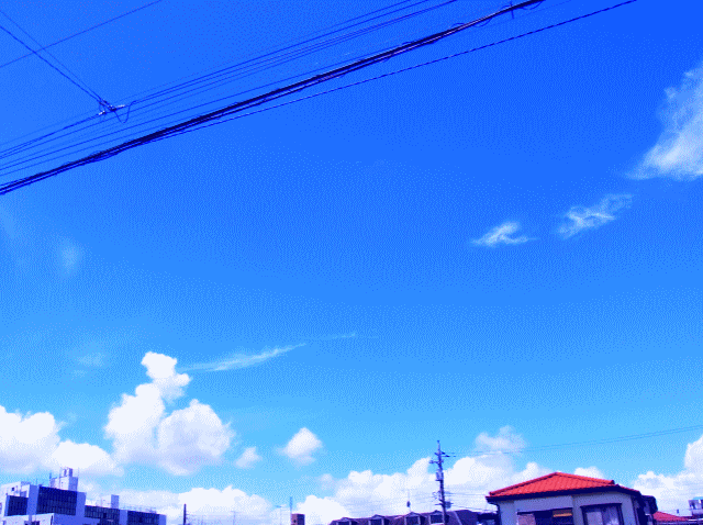 初秋の空 ◆高く青い空