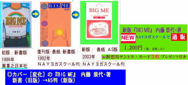 ◎カバー［変化］の『BIG ME (ビッグ ミー)こ ころの宇宙の座標軸』 内藤 景代･著通販　NAYヨガスクール