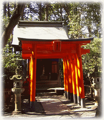 稲荷神社の赤鳥居
