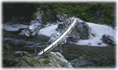 吊り橋　鳩ノ巣渓谷　奥多摩
